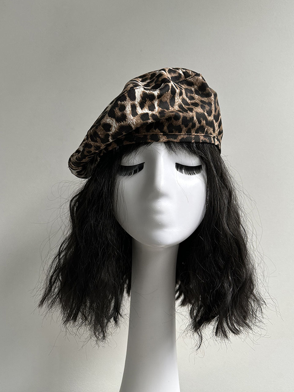 Leopard Print Vintage Beret